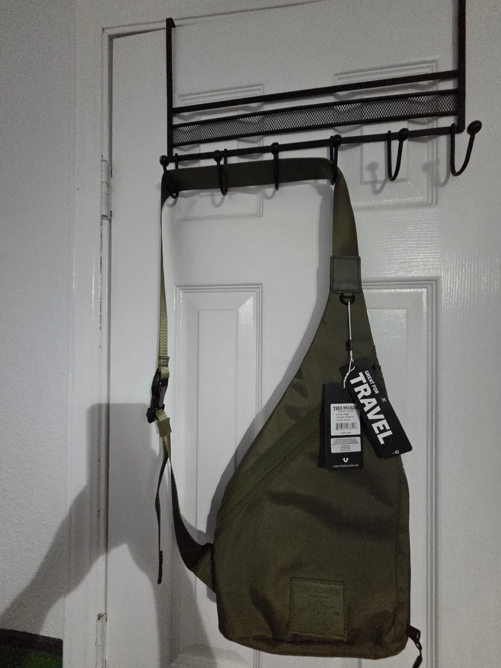 NEW True Religion Olive Green Tactical Sling Bag Single-strap Crossbody. Unisex